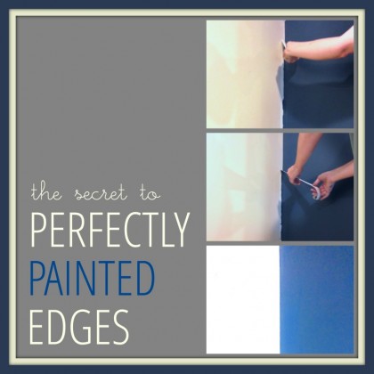 how to get perfectly painted edges