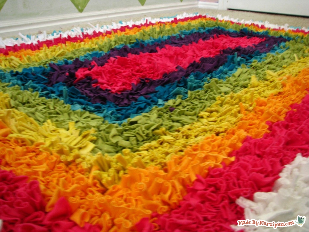 Upcycled Latch Hook Rug - Made By Marzipan
