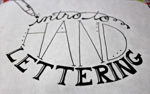 intro to hand lettering tutorial