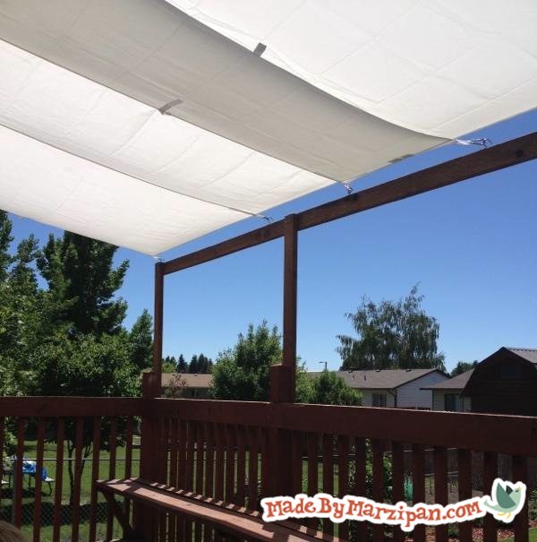 Diy Deck Awning Made By Marzipan, Building An Awning Over A Patio