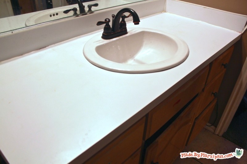 How To Refinish Laminate Counters Made By Marzipan - How To Refinish Laminate Bathroom Countertop