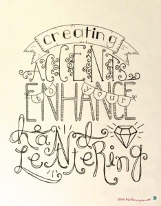 hand lettering accent ideas