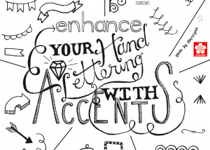 hand lettering accents tutorial