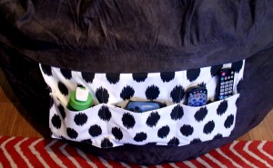how to add pockets to a bean bag  chair